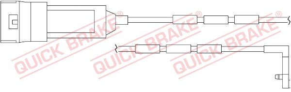 QUICK BRAKE Kulumisenilmaisin, jarrupala WS 0127 A